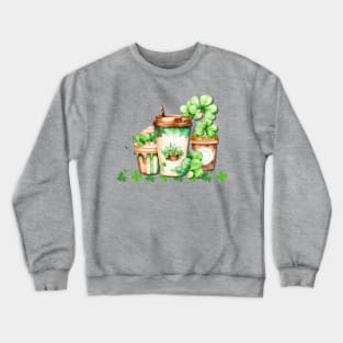 Shamrocks and Irish coffee Crewneck Sweatshirt